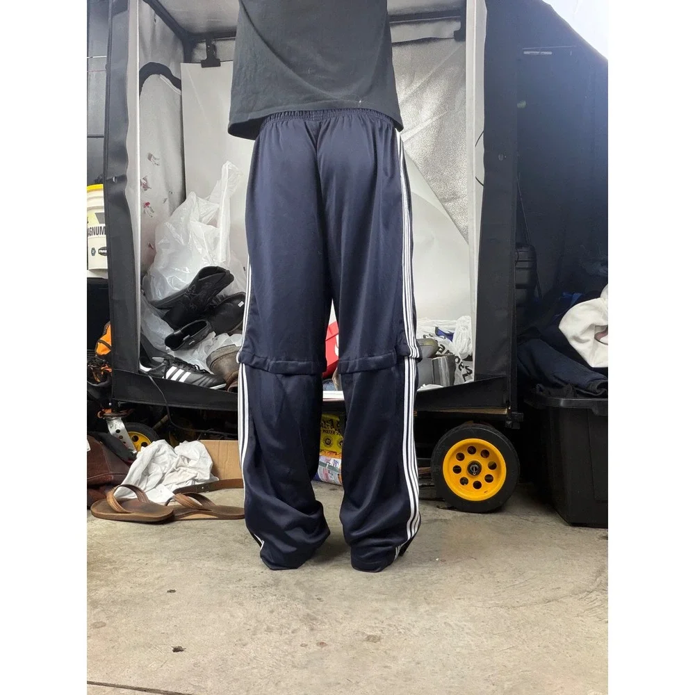 Vintage 90s Starter Dazzle Mens Navy Snap Off Basketball Convertible Pants L